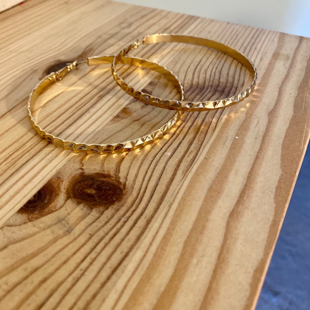 Large Gold Hoop Earrings